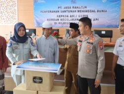 Kapolres Pasuruan Kota Angkat Anak Korban Tewas Sekeluarga Tertabrak Kereta Sebagai Anak Asuh