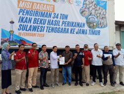 Lanjutkan Misi Dagang, Kadin Sultra Kirim 51 Ton Hasil Laut ke Surabaya