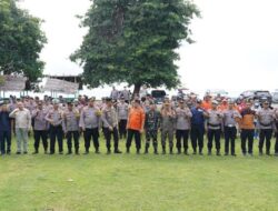 Bersama Dandim dan Kapolres, Bupati Konut Pimpin Apel Gabungan Pengamanan Wisata